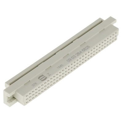 HARTING 64 Way, Type C Class C2, 2 Row DIN 41612 Connector, Socket