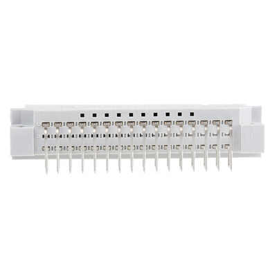 RS PRO 32 Way 2.54mm Pitch, Type C/2 Class C2, 2 Row, Right Angle DIN 41612 Connector, Plug