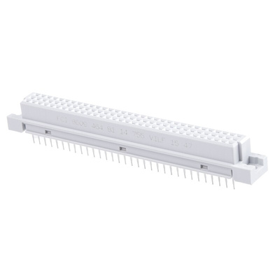 Amphenol Communications Solutions 64 Way 2.54mm Pitch, Type C Class C2, 2 Row, Straight DIN 41612 Connector, Socket