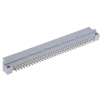 Amphenol ICC 64 Way 2.54mm Pitch, Type B Class C2, 2 Row, Right Angle DIN 41612 Connector, Plug