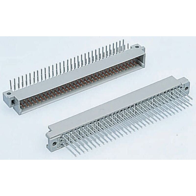 Harting 64 Way 2.54mm Pitch, Type B Class C1, 2 Row, Right Angle DIN 41612 Connector, Plug