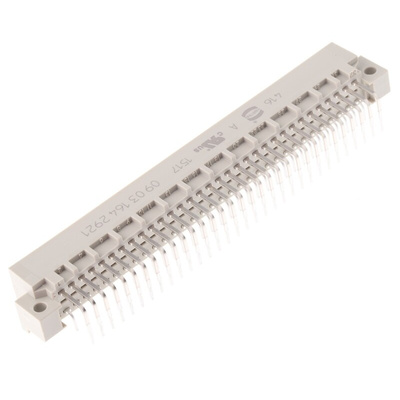 Harting 64 Way 2.54mm Pitch, Type C Class C1, 2 Row, Right Angle DIN 41612 Connector, Plug