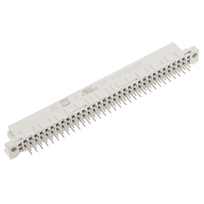 HARTING 64 Way 2.54mm Pitch, Type B Class C2, 2 Row, Straight DIN 41612 Connector, Socket
