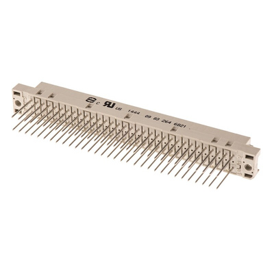 Harting 64 Way 2.54mm Pitch, Type C Class C2, 2 Row, Straight DIN 41612 Connector, Socket