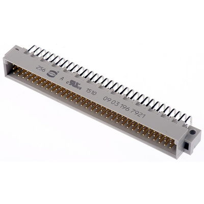 HARTING 96 Way 2.54mm Pitch, Type C Class C3, 3 Row, Right Angle DIN 41612 Connector, Plug