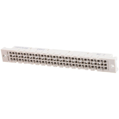 ERNI 32 Way 5.08mm Pitch, Type C Class C2, 2 Row, Straight DIN 41612 Connector, Socket