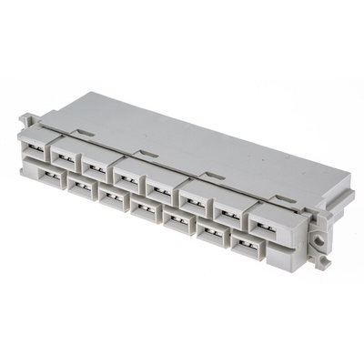 HARTING 15 Way 10.16mm Pitch, Type H15 Class C1, 2 Row, Straight DIN 41612 Connector, Socket