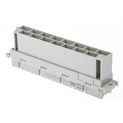 HARTING 15 Way 10.16mm Pitch, Type H15 Class C1, 2 Row, Straight DIN 41612 Connector, Socket