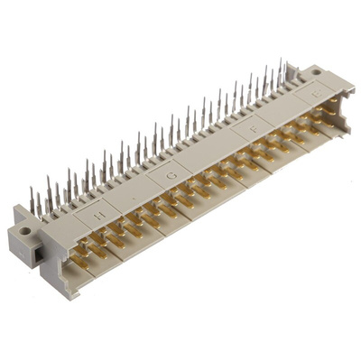 HARTING 48 Way 5.08mm Pitch, Type F Class C2, 3 Row, Right Angle DIN 41612 Connector, Plug