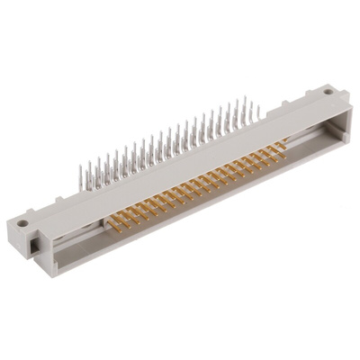 Harting 60 + 4 Way 2.54mm Pitch, Type M Class C2, 3 Row, Right Angle DIN 41612 Connector, Plug