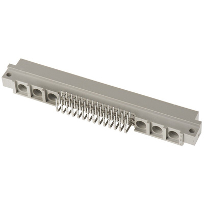 Harting 42 + 6 Way 2.54mm Pitch, Type M Class C2, 3 Row, Right Angle DIN 41612 Connector, Plug