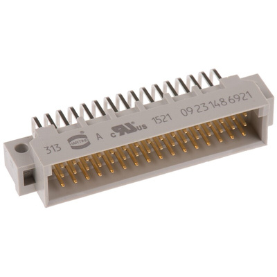HARTING 48 Way 2.54mm Pitch, Type 2C Class C2, 3 Row, Right Angle DIN 41612 Connector, Plug