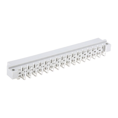 HARTING 32 Way 5.08mm Pitch, Type D Class C2, 2 Row, Right Angle DIN 41612 Connector, Plug