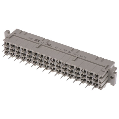 Harting 48 Way 5.08mm Pitch Class C2, 3 Row, Straight DIN 41612 Connector, Socket