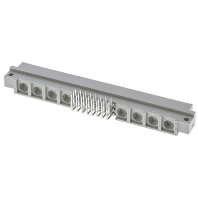 HARTING 24 + 8 Way 2.54mm Pitch, Type M Class C2, Right Angle DIN 41612 Connector, Plug