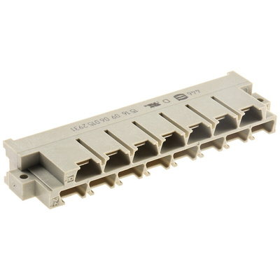 HARTING 15 Way 5.08mm Pitch, Type H15 Class C1, 2 Row, Straight DIN 41612 Connector, Plug