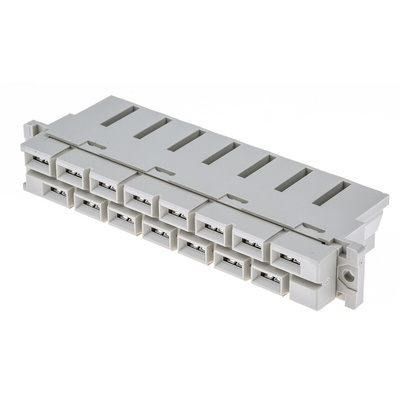 HARTING 15 Way 10.16mm Pitch, Type H15 Class C1, 2 Row, Straight DIN 41612 Connector, Socket