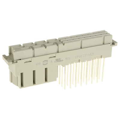 HARTING 24 + 7 Way 10.16/5.08mm Pitch, Type MH Class C2, 2/3 Row, Straight DIN 41612 Connector, Socket