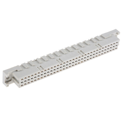 ERNI 64 Way 2.54mm Pitch, Type C Class C2, 2 Row, Straight DIN 41612 Connector, Socket
