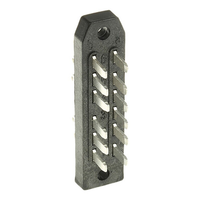 Telegartner J00045A0912, DIN 41622 Connector, Male, 12-Way, 2-Row, Solder, J000