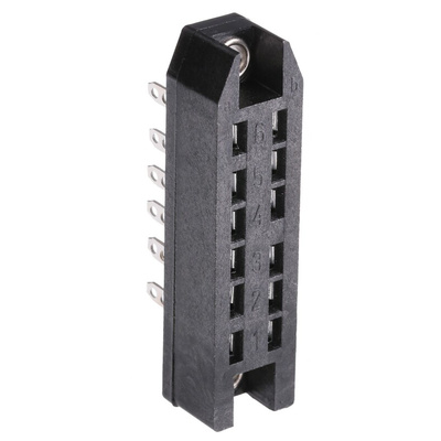 Telegartner J00041A0913, DIN 41622 Connector, Female, 12-Way, 2-Row, Solder, J000