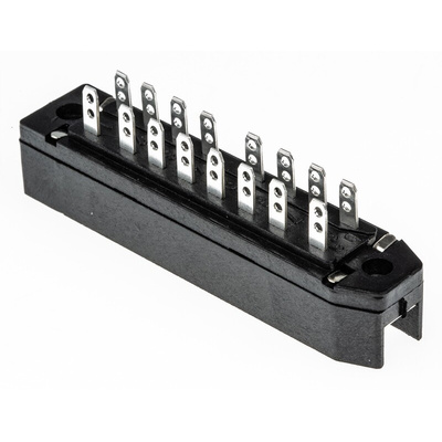 Telegartner J00041A0915, DIN 41622 Connector, Female, 16-Way, 2-Row, Solder, J000