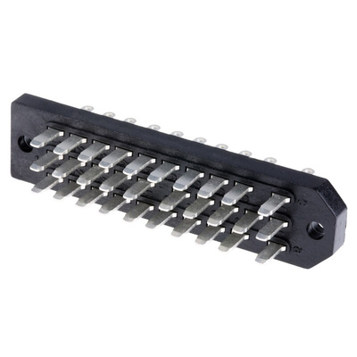 Telegartner J00046A0918, DIN 41622 Connector, Male, 30-Way, 3-Row, Solder, J000