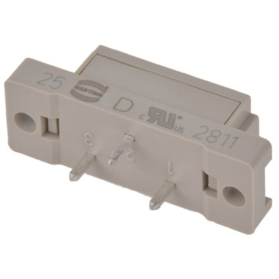 Harting 3 Way 10.16mm Pitch, 1 Row, Straight DIN 41612 Connector, Socket