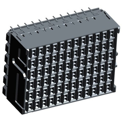 TE Connectivity, STRADA Whisper 2.5 (Column) mm, 3.9 (Row) mm Pitch High Speed Backplane Connector, Female, Straight, 6