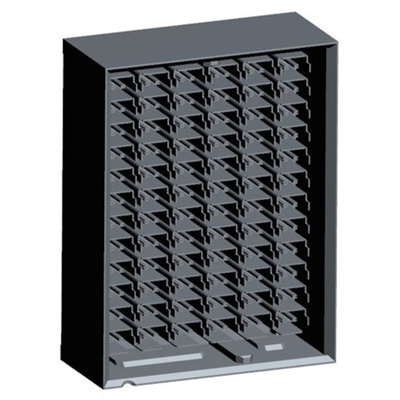 TE Connectivity, STRADA Whisper 3.9mm Pitch High Speed Backplane Connector, Female, Straight, 6 Column, 12 Row, 72 Way