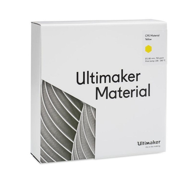 Ultimaker 2.85mm Yellow CPE 3D Printer Filament, 750g