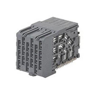 Molex 2.35mm Pitch 3 Pair Backplane Connector, Female, Right Angle, 6 Column, 6 Row, 36 Way, 171510
