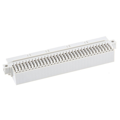 ERNI 128 Way 2.54mm Pitch, Type RD, 4 Row, Right Angle DIN 41612 Connector, Socket