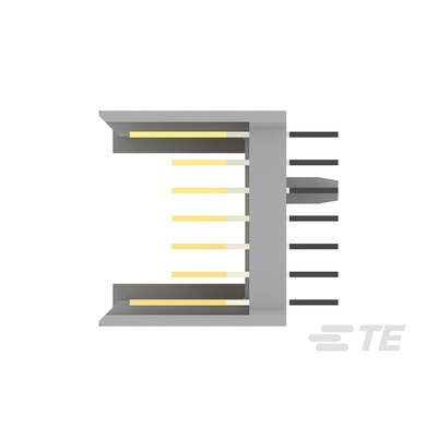 TE Connectivity, ZPACK 2mm Pitch Hard Metric Type A Backplane Connector, Male, Vertical, 22 Column, 7 Row, 154 Way,