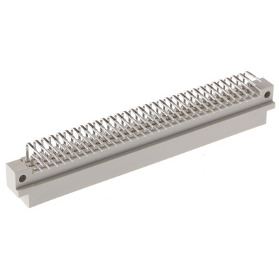 Harting 96 Way 2.54mm Pitch, Type C Class C2, 3 Row, Right Angle DIN 41612 Connector, Plug
