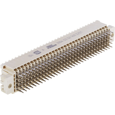 Harting har-bus 64 160 Way 2.54mm Pitch Class C2, 5 Row, Straight DIN 41612 Connector, Socket