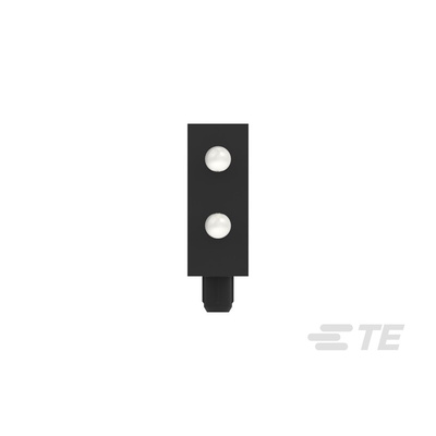 TE Connectivity, ICCON 6mm Pitch Power Backplane Power Connector, PIN, Right Angle, 1 Column, 1 Row, 2 Way, 2367