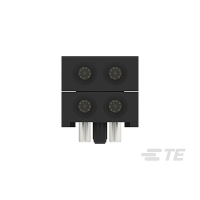 TE Connectivity, ICCON 6.6mm Pitch Power Backplane Power Connector, Socket, Right Angle, 2 Column, 2 Row, 4 Way, 2379