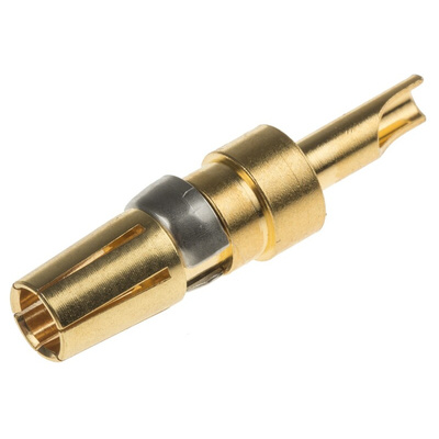 RS PRO , Straight , Female Gold , Copper Alloy , Backplane Connector Contact
