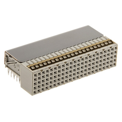 TE Connectivity, Z-PACK HM 2mm Pitch Hard Metric Backplane Connector, Female, Right Angle, 22 Column, 5 Row, 110 Way