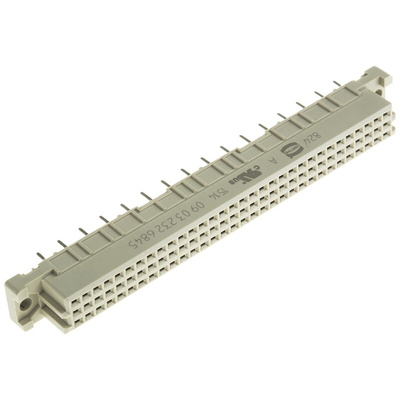 Harting 32 Way 2.54mm Pitch, Type C Class C2, 2 Row, Straight DIN 41612 Connector, Socket