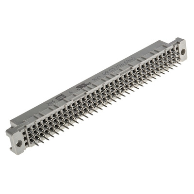 Harting 96 Way 2.54mm Pitch, Type C Class C2, 3 Row, Straight DIN 41612 Connector, Socket
