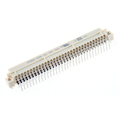 Harting 64 Way 2.54mm Pitch, Type R Class C2, 2 Row, Right Angle DIN 41612 Connector, Socket