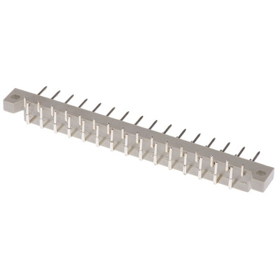 ASSMANN WSW 5mm Pitch 31 Way 2 Row Right Angle Male DIN 41617 Connector, Solder Termination, 2A