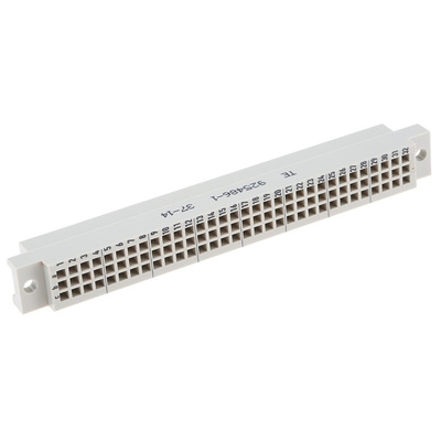 TE Connectivity 96 Way 2.54mm Pitch, Type Wire to Board, 3 Row, Straight DIN 41612 Connector, Socket