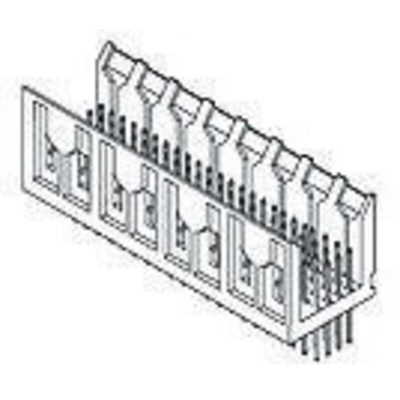 TE Connectivity, Z-PACK 2mm Pitch Futurebus+ Backplane Connector, Male, Straight, 4 Row, 48 Way