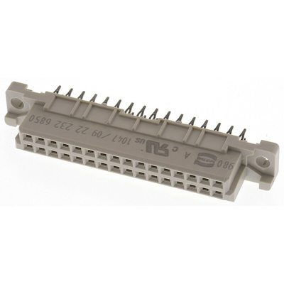 Harting 32 Way 2.54mm Pitch, Type 2B Class C2, 2 Row, Straight DIN 41612 Connector, Socket