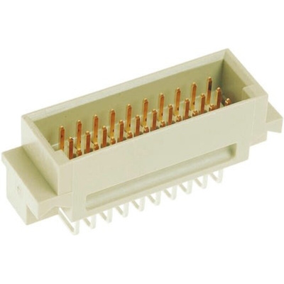 Harting 30 Way 2.54mm Pitch, Type 3C Class C2, 3 Row, Right Angle DIN 41612 Connector, Plug