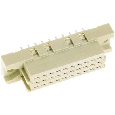 Harting 30 Way 2.54mm Pitch, Type 3C Class C2, 3 Row, Straight DIN 41612 Connector, Socket
