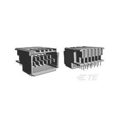 TE Connectivity, Z-PACK 2mm Pitch Backplane Connector, Right Angle, 1 Row, 4 Way